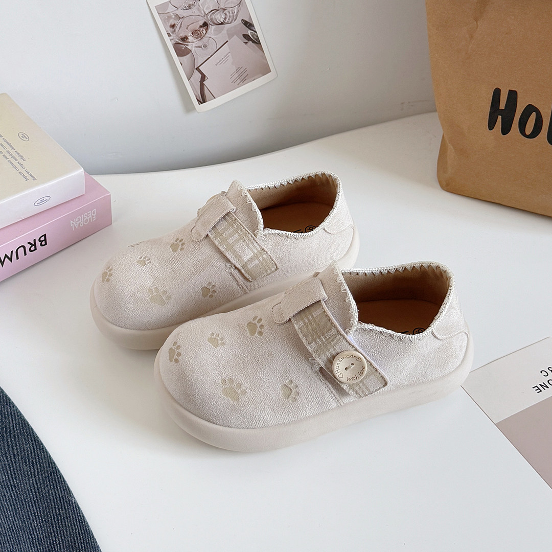 女童勃肯鞋春季2026新款透气软底中大童女孩休闲鞋学生百搭单鞋子