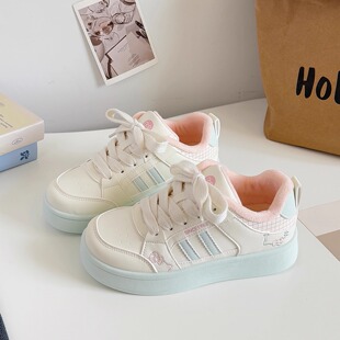 女童二棉鞋2025秋冬新款中大童加绒加厚运动鞋女孩休闲板鞋小白鞋