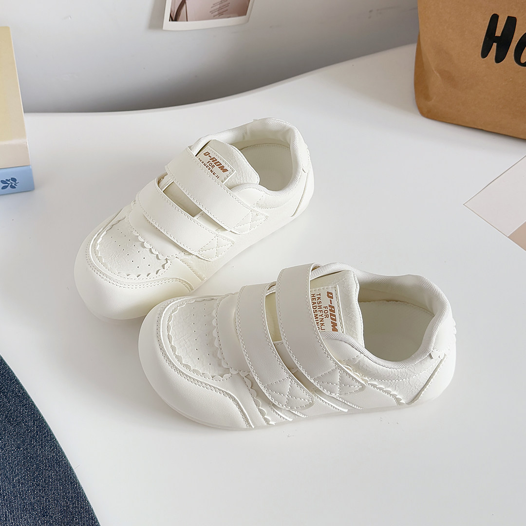 女童德训鞋2026春夏新款中大童轻便软底运动鞋女孩休闲小白鞋透气