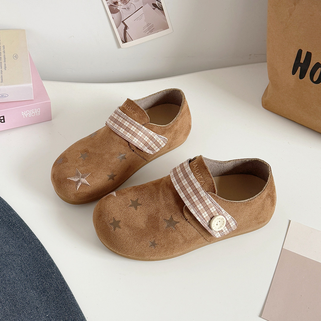 女童勃肯鞋春夏季2026新款中大童女孩单鞋透气软底初中生休闲鞋子