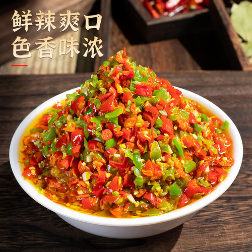 四川成都特产双椒酱开味下饭菜