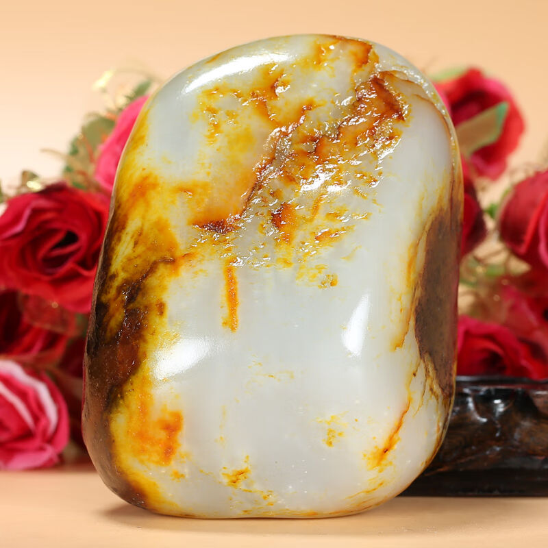 【珠宝严选】和田玉白玉原石原料毛料手把件男士玉石礼物769克贵