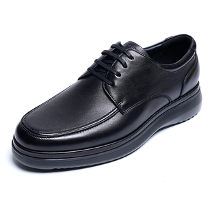 金利来男鞋2025冬季新款正品正品系带超轻缓震厚底商务正装皮鞋男