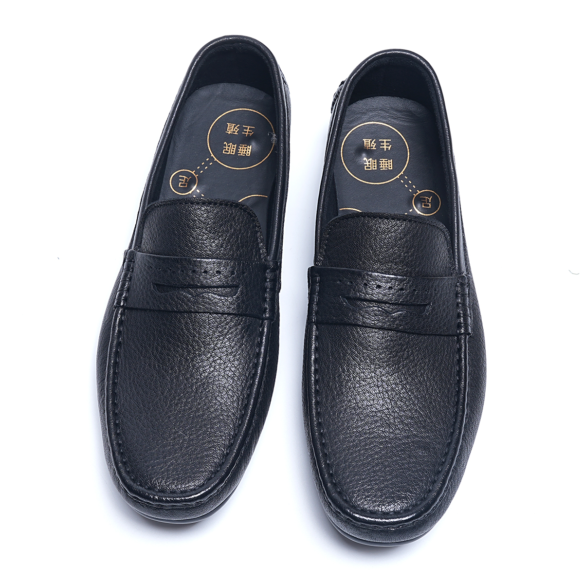 金利来鹿皮商务休闲皮鞋男乐福鞋