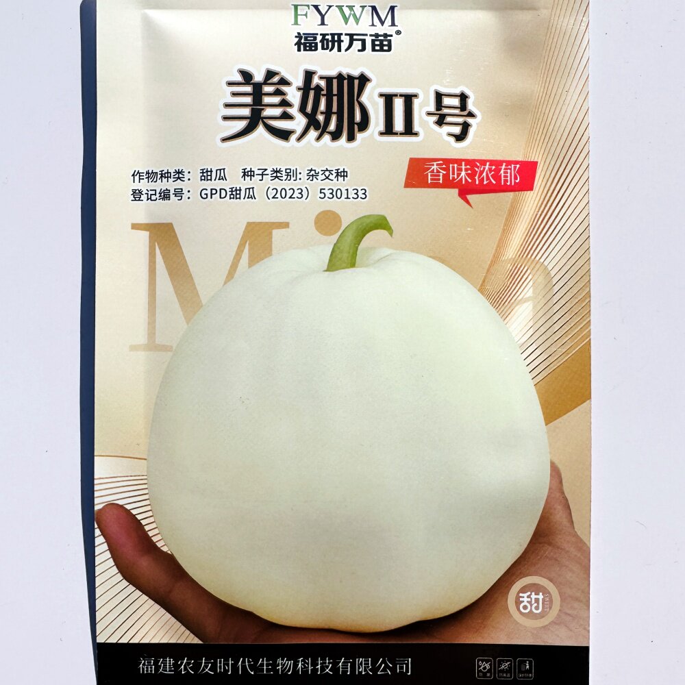 美娜二号白皮甜瓜种籽香味浓郁口感好薄皮杂交香瓜种子早春季播种