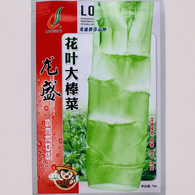 龙盛花叶大棒菜种子花叶莴笋种籽抗病耐寒大田基地秋季播蔬菜种孑