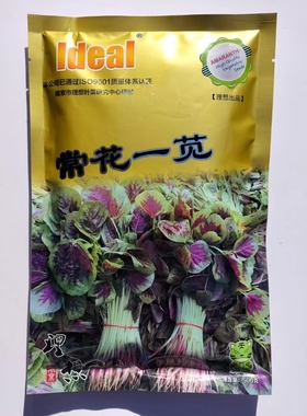 理想红花苋菜种子圆叶白梗苋菜种子耐热耐旱早熟南北方春下播蔬菜