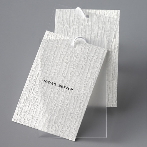 简约男女服装吊牌定做原创简约