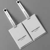 服装 店衣服吊牌定做防拆扣挂牌定制衣服标签软胶材质防盗扣挂牌