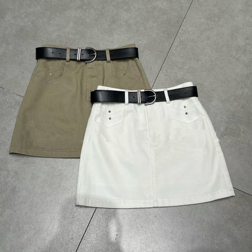 高腰短裙女夏显瘦A字休闲半身裙