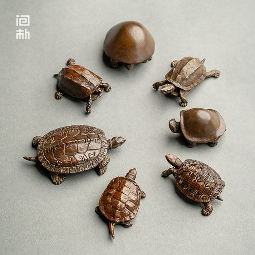 精品纯铜长寿乌龟茶宠摆件