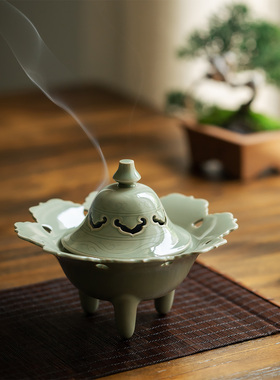 越窑青瓷重工宋式香炉