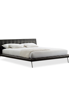 Poliform Onda昂达床悬浮床设计师款意式极简高级真皮主卧双人床