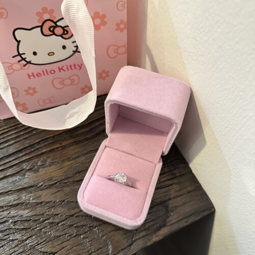 Kitty猫925纯银戒指2026新款小众设计感送女友闺蜜精致生日礼物