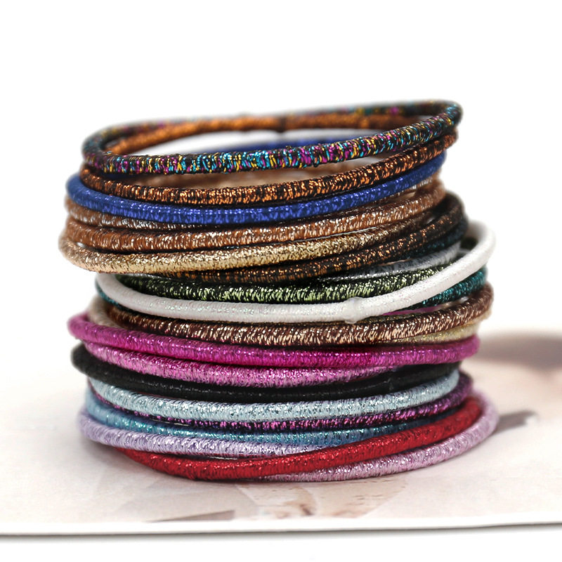 基础打底细发绳黑色发圈橡皮筋