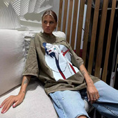 做旧复古纯棉圆领短袖 街头BF风潮流时尚 气质百搭水洗美式 t恤女ins