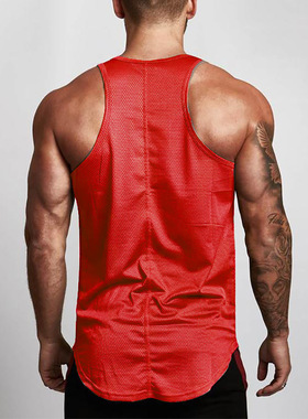 男士夏季网格透气悠闲健身房坎肩背心 户外运动篮球蝙蝠侠动漫T恤