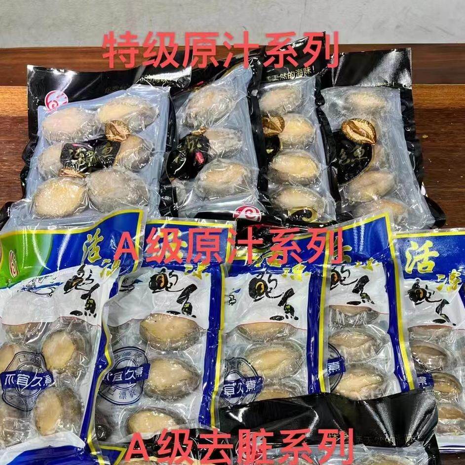 10头鲍鱼活冻半壳鲍鱼10只福建鲍鱼佛跳墙捞汁鲍汁捞饭小鲍鱼
