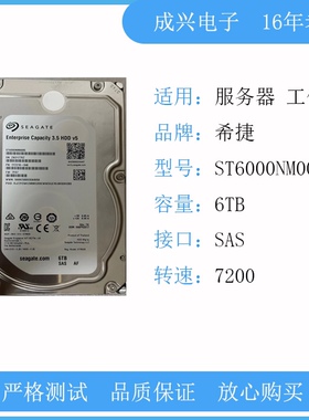 Seatage/希捷 ST6000NM0095 SAS服务器