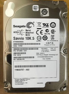 Seagate/希捷st9600205ss 600G 10K 2.5寸服务器硬盘