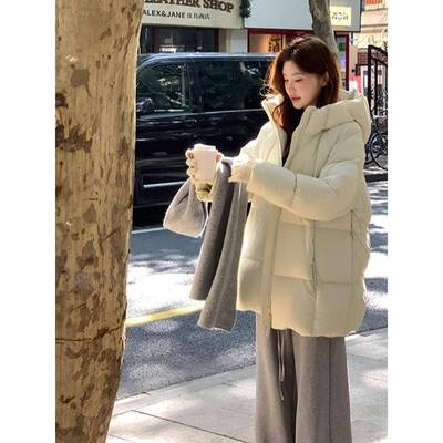 2025冬季新款流行羽绒服女款面包服中长款百搭棉服小个子加厚外套