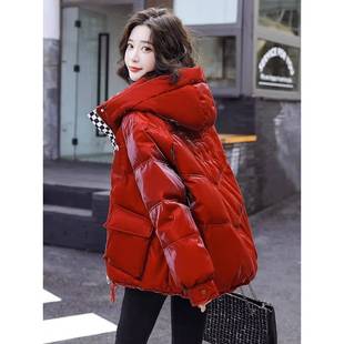 免洗女式羽绒服2025新款冬季短款小时尚面包派夹克棉质外套