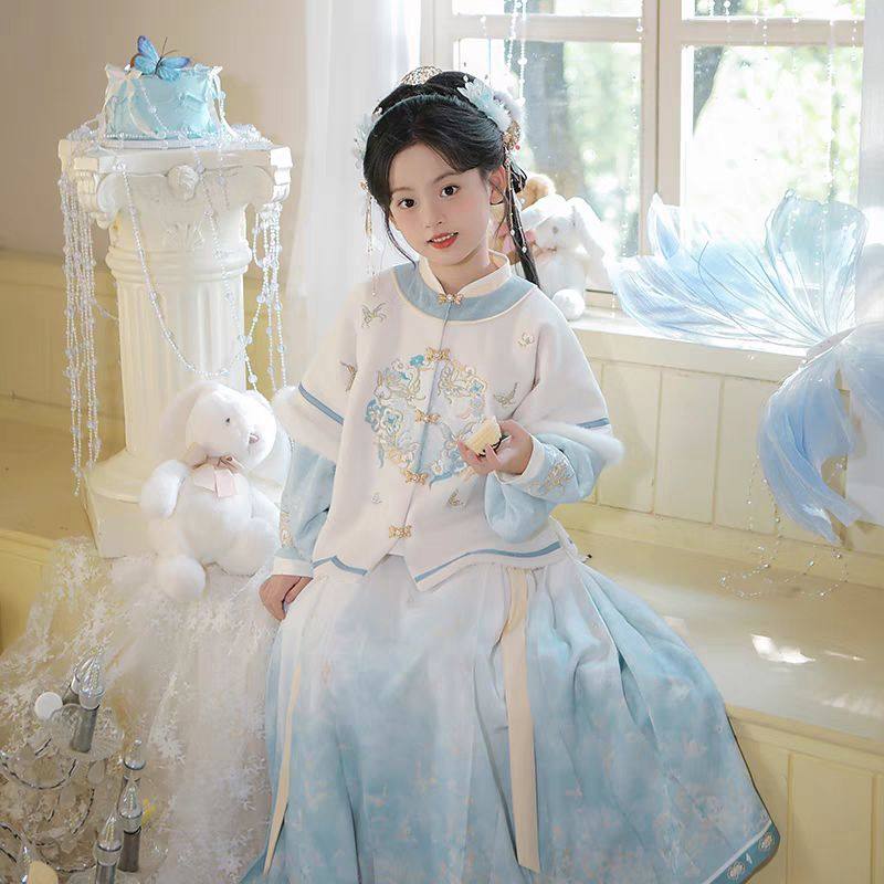 汉服儿童女童冬款2025新款中大童中国风超仙新中式套装拜年服冬季,童装/婴儿装/亲子装,唐装,淘宝优惠券,粉丝福利购,淘宝优惠卷