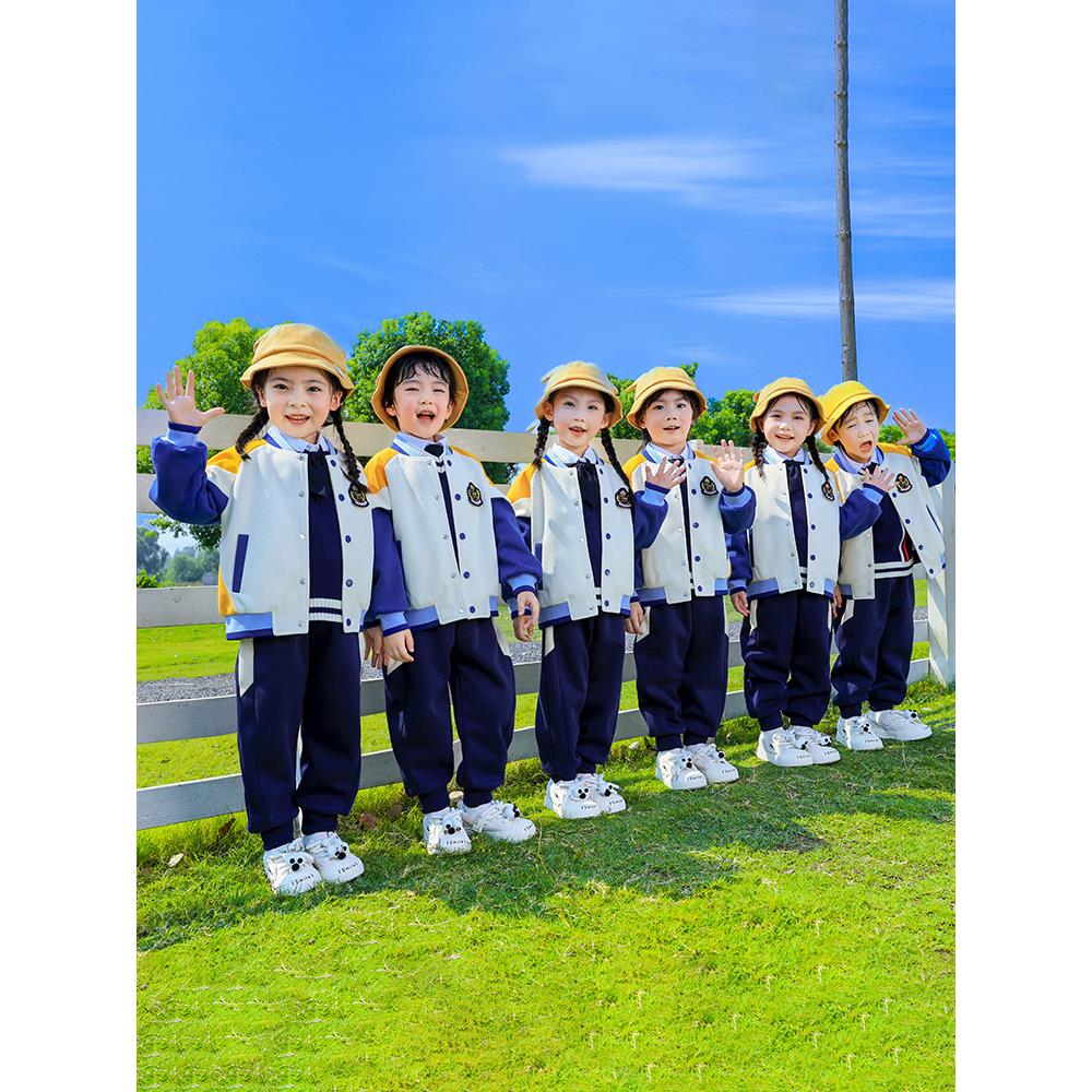 幼儿园服春秋款三件套班纯棉校服