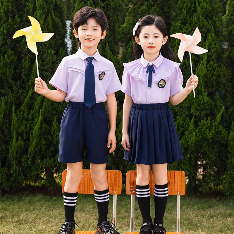 小学生校服套装夏季短袖儿