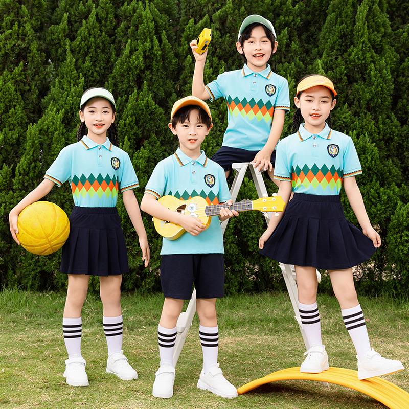 小学生班服夏装短袖英伦风