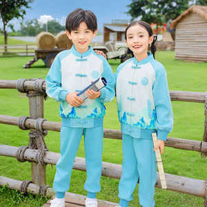 幼儿园服春秋款中式套装小