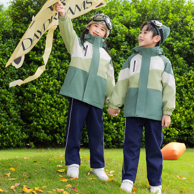 夏装小学生校服套装班服三件套男女童外套运动会幼儿园园服春秋装