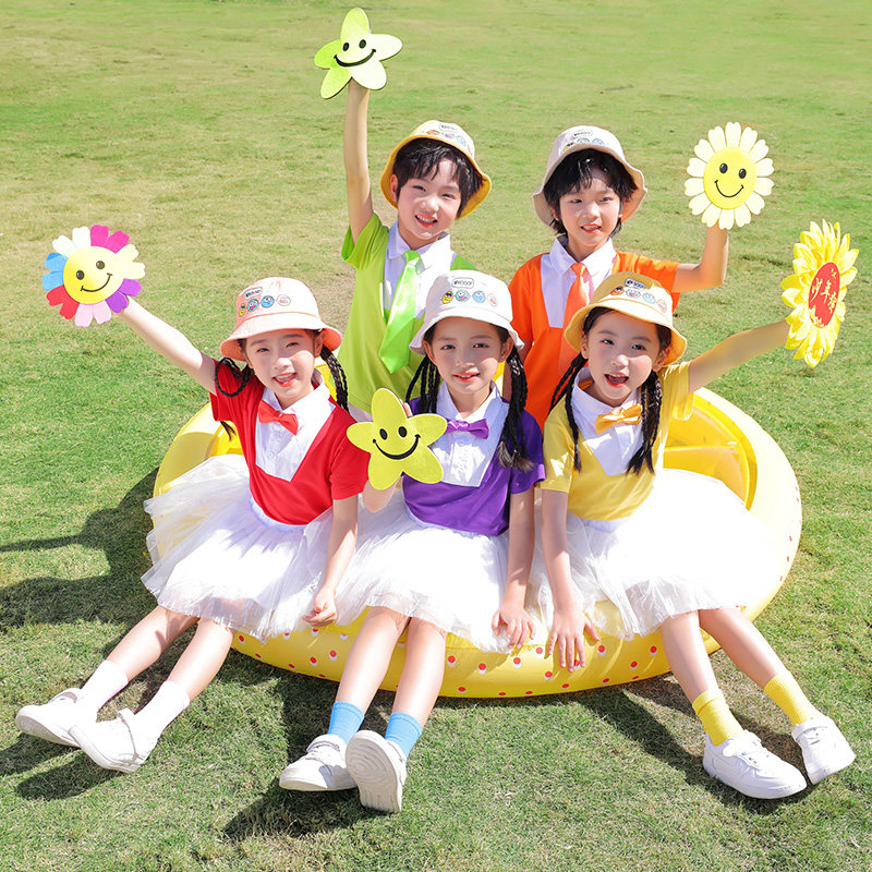 六一儿童演出服幼园表短袖