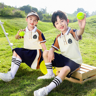 短袖 两件套幼儿园园服新款 夏季 小学生校服套装 儿童班服表演服运动