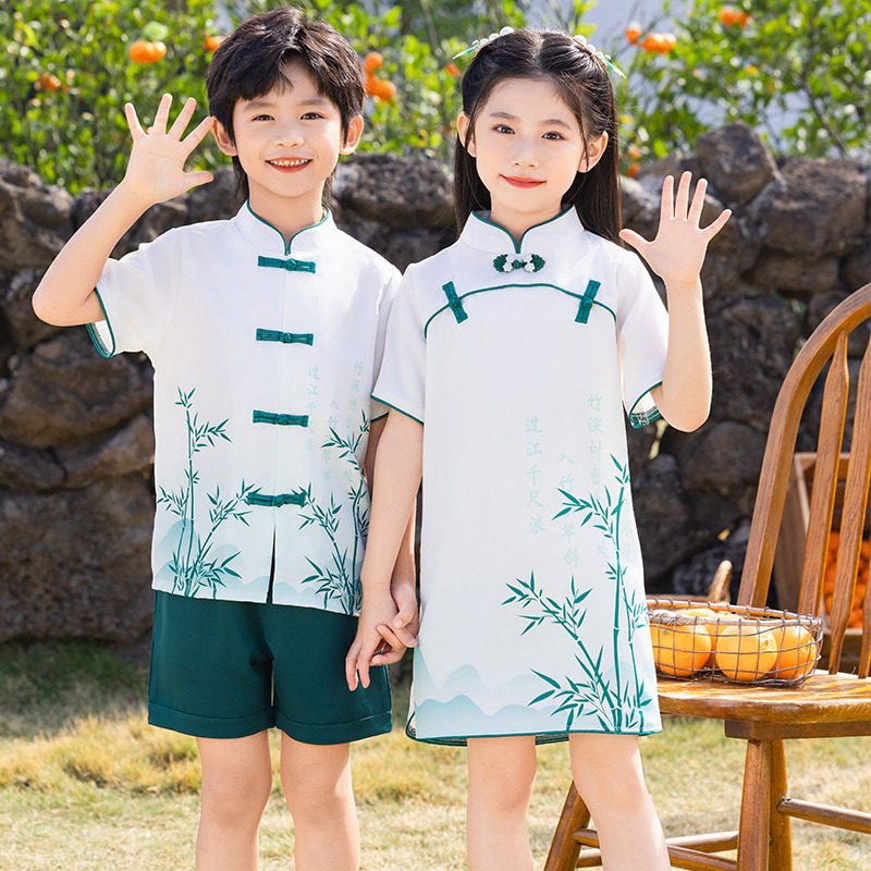 中国风小学生校服套装夏季