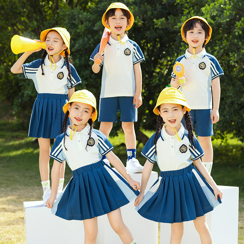 小学生校服套装夏季短袖一