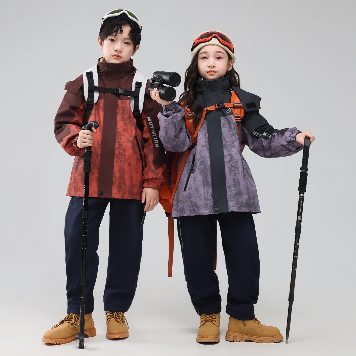 幼儿园服童冲锋衣三合一可