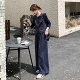 现货！现货2025秋装新款条纹三件套老钱风浙宝101-1012-P185-K278，女装套装/套裙，浙宝101