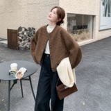 【现货现货】【主推款]2025冬季毛呢外套短款B101-1025-P175-K268，女装毛呢外套，浙宝101