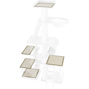 蜜罐猫 猫爬架猫窝猫树一体 整套凉席垫子配件