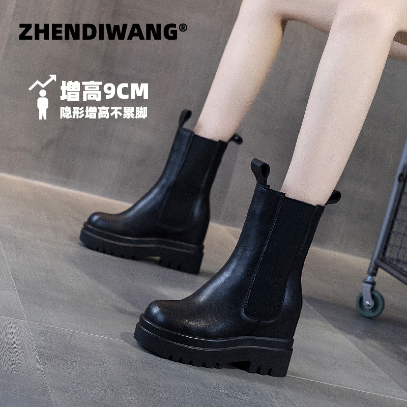 马丁春秋新款英伦风女靴