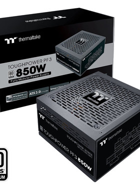 Tt钢影PF3 850W白金认证模组日系电容ATX3.0十年换新台式电脑电源