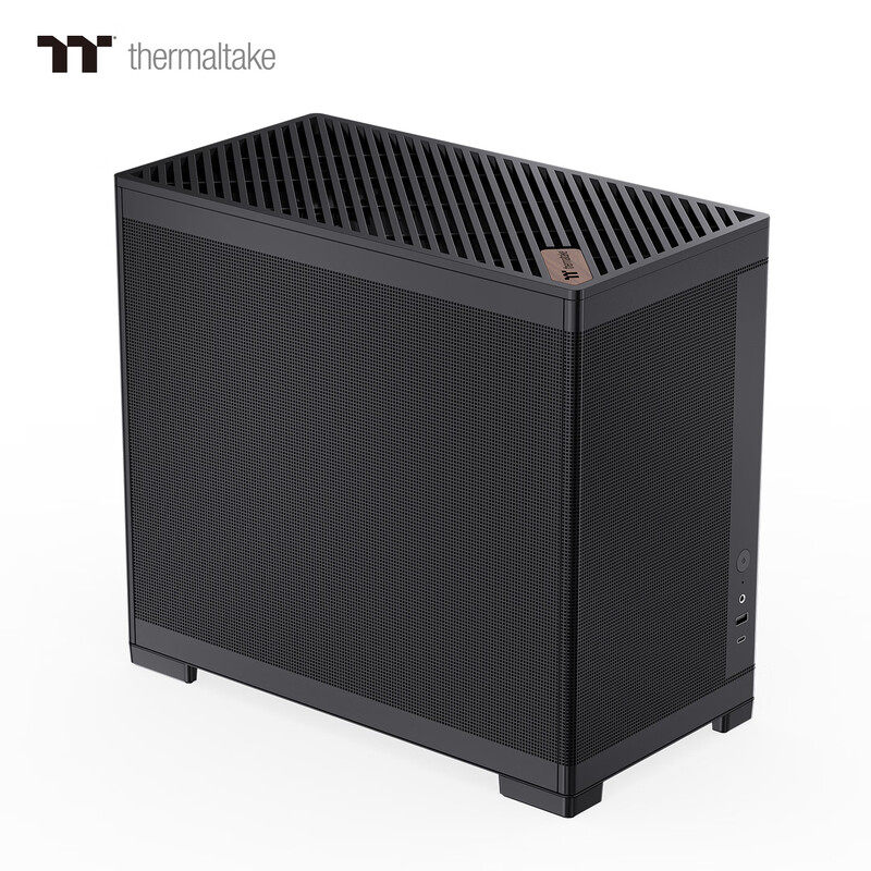 TT机箱TG100台式电脑主机桌面迷你机箱matx支持240水冷Type-C接口