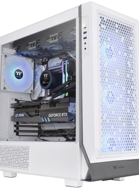Tt机箱Ceres 500 TG ARGB白色EATX主板360水冷台式机电脑电竞机箱