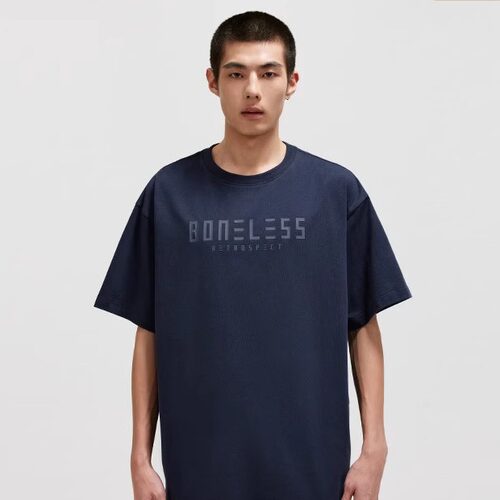 BONELS基础印花log短袖美