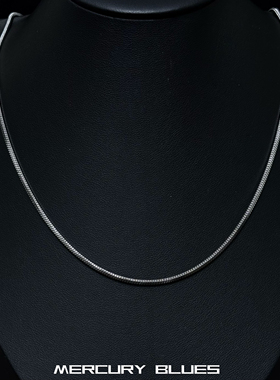 轻奢百搭个性冷淡风搭配简约气质方形蛇骨链项链男女