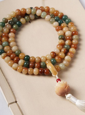 渐变莲款DIY多宝菩提苹果珠手链装饰厂家规格8×10男女式装饰念珠