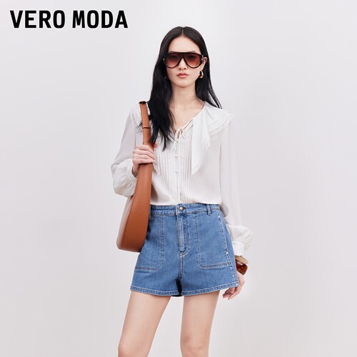 VeroModa牛仔短裤A字简约