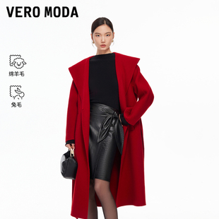 Vero Moda毛呢大衣冬季含绵羊毛-TK