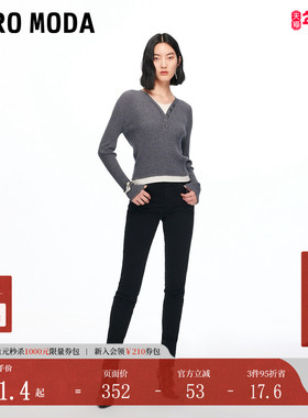 Vero Moda牛仔裤女2025冬季新款含棉加绒高腰拉链紧身裤325432010